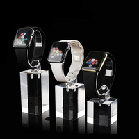 Présentoir de montres en acrylique transparent intelligent, résistant à l'eau, avec logo personnalisé, pour usage commercial, fabriqué en Chine