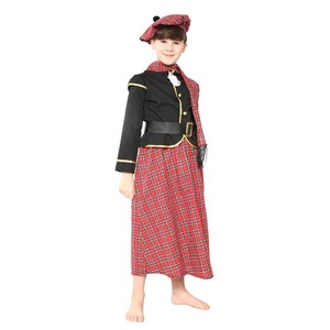 Costume da ragazzo scozzese a quadri rossi, costume scozzese, costumi di Halloween britannici per bambini - Product Image 3