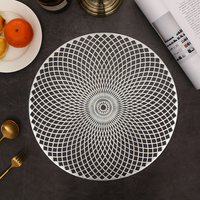 Tapis de Table en PVC antidérapant, lavable, résistant à la chaleur, 5 pièces, pour la cuisine, la salle à manger