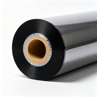Ruban de transfert thermique en résine Haoxuan 110 mm x 450 m, ruban industriel haute capacité pour étiquettes, emballages et tags durables