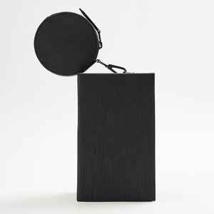 Sac à bandoulière en cuir noir pour hommes, Mini boîte <span class=keywords><strong>rigide</strong></span> multi-pochette, vente en gros, - Product Image 3