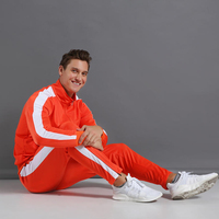 Survêtement de haute qualité Jogging Zipper Cargo Jersey Track Jogging Jacket 2 Piece Set Polyester Logo personnalisé Survêtement pour hommes