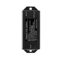 Separador divisor Gigabit PoE 48V a 12V2.2A 1000Mbps potencia estándar aislado PTZ Cámara IP DC2.1/2,5 MM/Adaptador de Micro Monitor