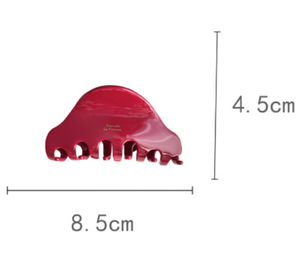 Qianjin Custom Logo Acetaat Haarklauw Clips Luxe Minimalistisch Design Vrouwen Mode Haaraccessoires - Product Image 3