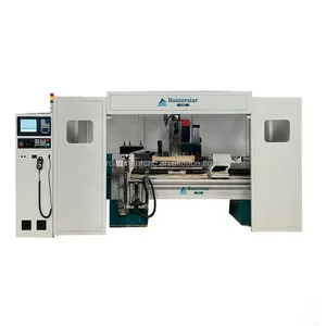 Máquina de torno atc central de torneamento de cnc de 4 eixos