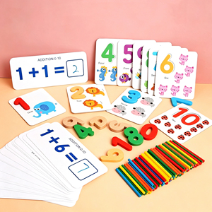 Nuovo gioco di apprendimento numerico multifunzionale conteggio della <span class=keywords><strong>matematica</strong></span> giocattolo per bambini numero di corrispondenza all'ingrosso gioco di Puzzle giocattolo in legno per bambino - Product Image 4