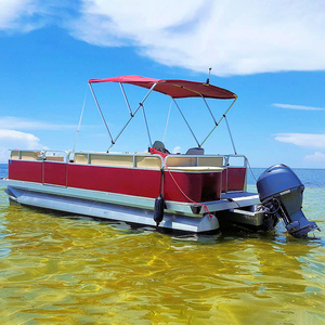 เรือคาตามารันแบบเด็คเดียวขนาด 22 ฟุต ดีไซน์ใหม่ปี 2022 เรือยอชท์หรูพร้อมเครื่องยนต์ ตัวเรืออะลูมิเนียม สำหรับตกปลาและกีฬาทางน้ำ - Product Image 4