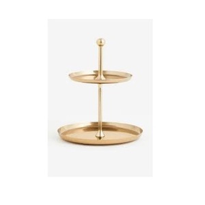 Support à gâteau moderne en métal avec finition élégante, parfait pour une décoration contemporaine présentant des gâteaux, des cupcakes et d'autres friandises sucrées - Product Image 3