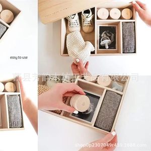Solid Wood Baby Milestone Storage <b>Box</b> With Lid <b>Large</b> Square Type Modern Simple Design For 0-12 Months - Product Image 2