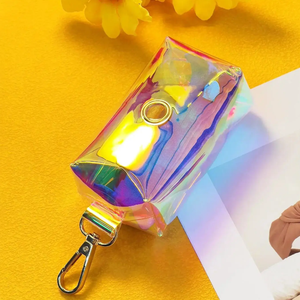 Bolsa de basura para caca de perro y cachorro al aire libre, soporte láser de PVC, dispensador portátil de bolsas para caca de perro, suministros de limpieza para mascotas - Product Image 4