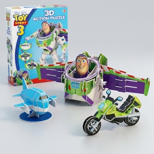 Puzzle en papier 3D Toy Story <span class=keywords><strong>Buzz</strong></span> Light Yea, modèle d'assemblage personnalisé, boîte décorative, <span class=keywords><strong>jouet</strong></span> de dessin animé pour enfants, <span class=keywords><strong>jouet</strong></span> éducatif - Product Image 1