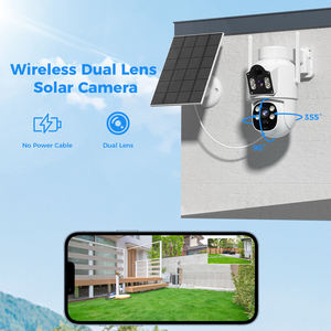 Hiseeu 6MP Lente Dupla Câmera de Segurança Doméstica Ao Ar Livre Rede Térmica IP WiFi Sem Fio CCTV Night Vision Reconhecimento Facial CMOS Solar - Product Image 2