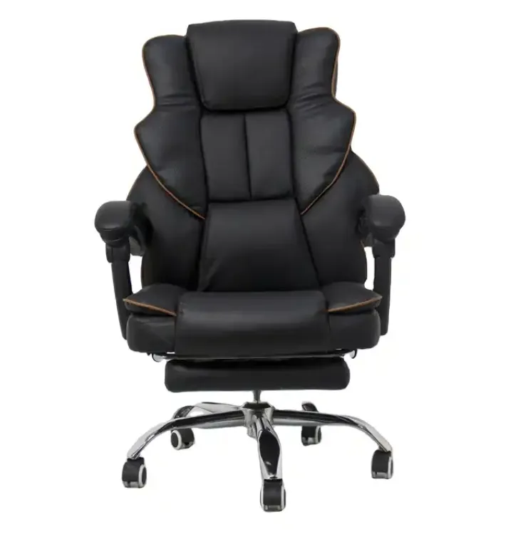 Fábrica de fornecimento direto preço barato ergonômico alta back office giratória cadeira de trabalho com Recline FootRest função