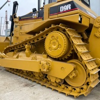 Bulldozer sur chenilles CAT D9R d'occasion, robuste, à faible coût d'entretien, avec cabine de sécurité ROPS, pour le développement de sites miniers en terrasse ouverte