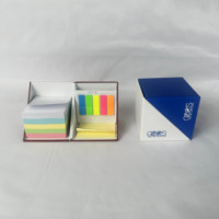 Catatan Tempel Kustom 3x3 Inci 100 Lembar Per Pad 6 C Akrilik Memo Pad Set Hadiah Promosi Bisnis Mewah Teknologi Perusahaan