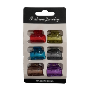 Fashion Jewelry Hair Clips 10 Pcs Colorful Mini Hair Claws Made In China - Product Image 2