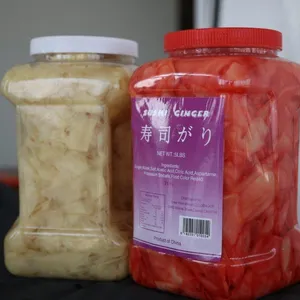 Еда Fuwei 5 фунтов, японский полезный Нарезанный Белый консервированный имбирь для суши