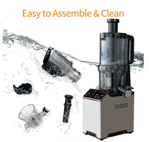 Presse-agrumes électrique en acier inoxydable à mastication, capacité de 350 ml, faible bruit, grande ouverture pour un usage domestique et extérieur - Product Image 1