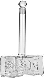 Nhà máy bán giá tốt nhất 400ml Whisky Decanter 3D búa hình chai rượu vang cho rượu vang, Bourbon, whisky, rượu thủy tinh Decanter - Product Image 2