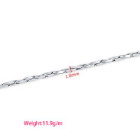 Nouveauté : Chaîne fine torsadée en acier inoxydable, résistante à l'eau, spéciale serpent, pour femmes, fabrication de bijoux.
