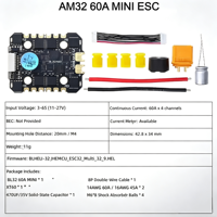 JHEMCU F745 NOXE Flight Stack F7 Flight Controller AM32 60A MINI 4-in-1 ESC 3-6S per Droni FPV Freestyle Racing Quadcopter