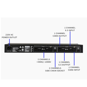 <span class=keywords><strong>GAX</strong></span>- 266XL equipos de sistemas de sonido DJ audio Maximizador de precisión profesional compresor de doble canal limitador de altavoz - Product Image 3