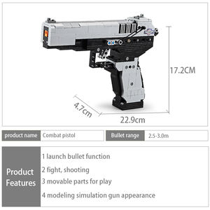Subfusil Uzi de Pistola, Ametralladora, Militar, 300 + piezas <span class=keywords><strong>ww2</strong></span> para City Swat Can, Juegos de Bloques de Construcción de Modelos DIY - Product Image 6