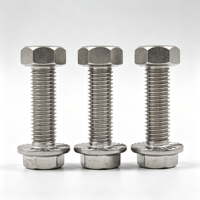 Boulon à bride hexagonale sur mesure en acier au carbone de qualité marine et automobile, haute résistance A2-70 A4-80, anti-rouille, dentelé, M3-M16, OEM usine