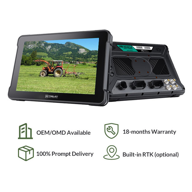 10.1 Inch Android 9.0 Tablet RTK GPS High Precision Positioning Wi-Fi IP67 Waterproof Industrial Agriculture Machinery Display