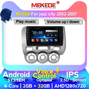 MEKEDE เครื่องเล่น DVD Android 4Core 2.5D,หน้าจอ IPS สำหรับ <span class=keywords><strong>HONDA</strong></span> JAZZ <span class=keywords><strong>City</strong></span> 2002 2003 2004 2005 <span class=keywords><strong>2006</strong></span> 2007 2 + 32G GPS สเตอริโอ SWC - Product Image 3