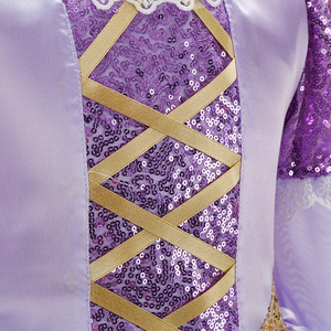 Navidad Halloween personaje enredado Cosplay fiesta de cumpleaños disfraces ropa TV y película niñas Rapunzel <span class=keywords><strong>princesa</strong></span> vestido disfraz - Product Image 6