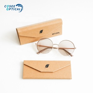 Estuche para gafas de sol de papel Tyvek <span class=keywords><strong>DuPont</strong></span>, caja plegable de gafas de papel Kraft lavable ecológica con logotipo personalizado - Product Image 1