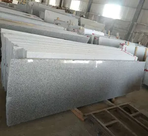 Iç açık ucuz açık beyaz gri cilalı alevli g603 granit bullnose merdiven adımları