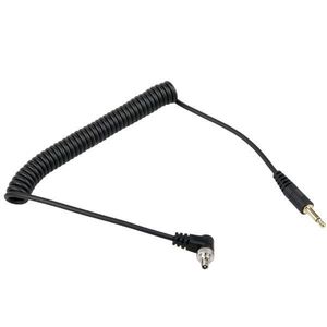 สายเคเบิลขดสำหรับเชื่อมต่อแฟลชกล้องแบบ PC ถึง 3.5 มม. ความยาว 30-100 ซม. - Product Image 3