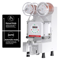 Machine de mise sous vide électrique pour cartons de boissons chaudes/froides, en bois, économe en énergie, facile à utiliser, conçue pour les salons de thé à bulles