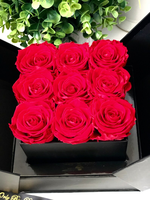 Jede Liebe konservierte Rosen in einer Box Personal isierte Black Box Jubiläums geschenke Geburtstag Blumen Rose Blumen kasten bereit zu versenden