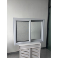 Fenêtre coulissante horizontale en PVC étanche à l'air, profil multi-chambres, isolation thermique, anti-poussière, pour extérieur, hôtels, appartements