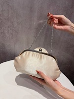 Tas Clutch Bunga Mawar Satin Mewah Wanita, Dompet Pernikahan Elegan, Tas Tangan Pesta Formal, Aksesoris Gaun Malam Cheongsam