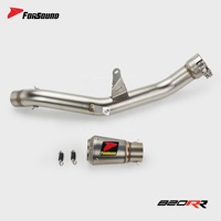 Forsound Factory Prix de Gros ZXmoto 820RR Crown 820RR WSBK Champion AkrapovicStyle Silencieux d'échappement en titane Slip-on avec tube intermédiaire