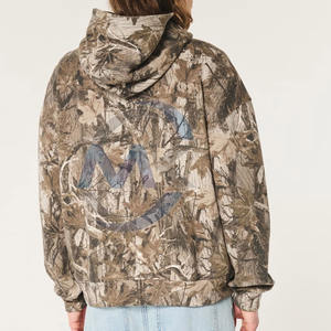 Meilleures ventes Pull-over personnalisé pour hommes, vêtements d'hiver, Sweats à capuche de couleur unie avec fermeture à glissière brodée - Product Image 4