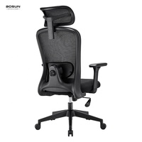 Fauteuil de bureau pivotant moderne pour cadres, avec support lombaire réglable, chaise ergonomique en maille pour bureau à domicile - Vente en gros