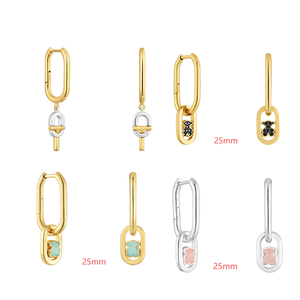 Pendientes de Alta Calidad en Oferta, Adorable Diseño Inspirado en un Oso con Detalles Exquisitos, Ideales para Uso Diario y Regalos - Product Image 1