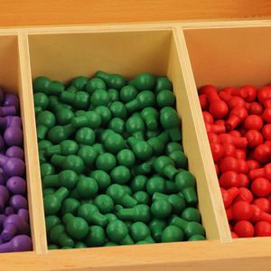 Juguete Montessori para bebé, tablero de madera con clavijas, ayuda <span class=keywords><strong>en</strong></span> enseñanza, Matemáticas - Product Image 6