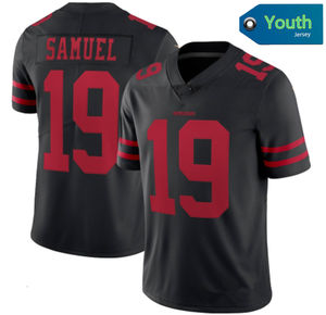 San Francisco 49ers Jeugd 19 Deebo Samuel Jerseys American Football Gestikte Vapor Limited Jerseys voor KINDEREN Wit Zwart - Product Image 4