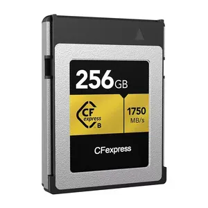 Carte CF Com-pact de haute qualité 512 Go 256 Go Carte mémoire Flash 128 Go CFexpress Type B jusqu'à 1750 Mo/s Carte CF pour caméra HD