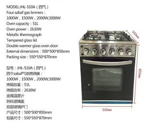 Cucina <span class=keywords><strong>a</strong></span> <span class=keywords><strong>Gas</strong></span> <span class=keywords><strong>a</strong></span> Libera Installazione <span class=keywords><strong>a</strong></span> Buon Prezzo con Quattro Fuochi e Forno di Grande Capacità - Product Image 6
