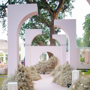 Nouvelle Arche de Mariage en Acier Inoxydable Doré au Design Élégant pour Suspension de Lustre - Product Image 4