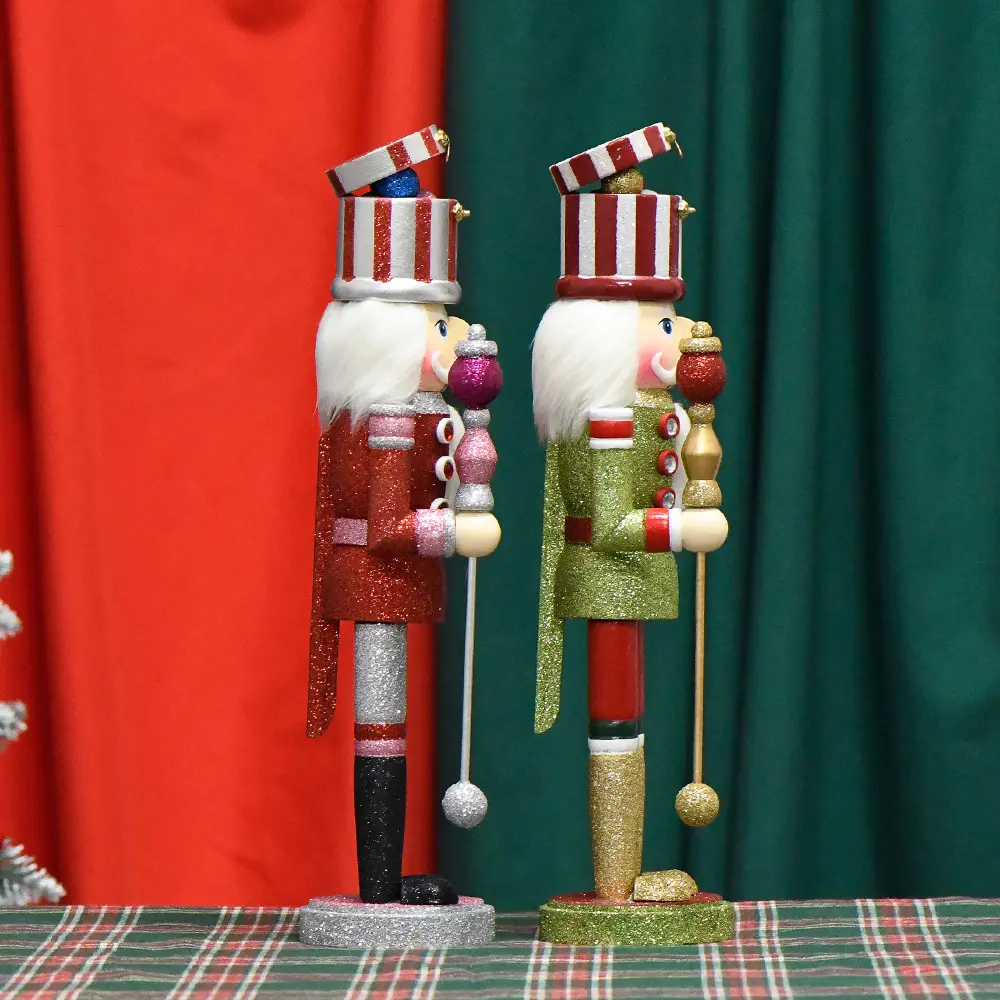 Doces Quebra-Nozes De Moda Decoração De Natal Glitter Em Pó Quebra-Nozes