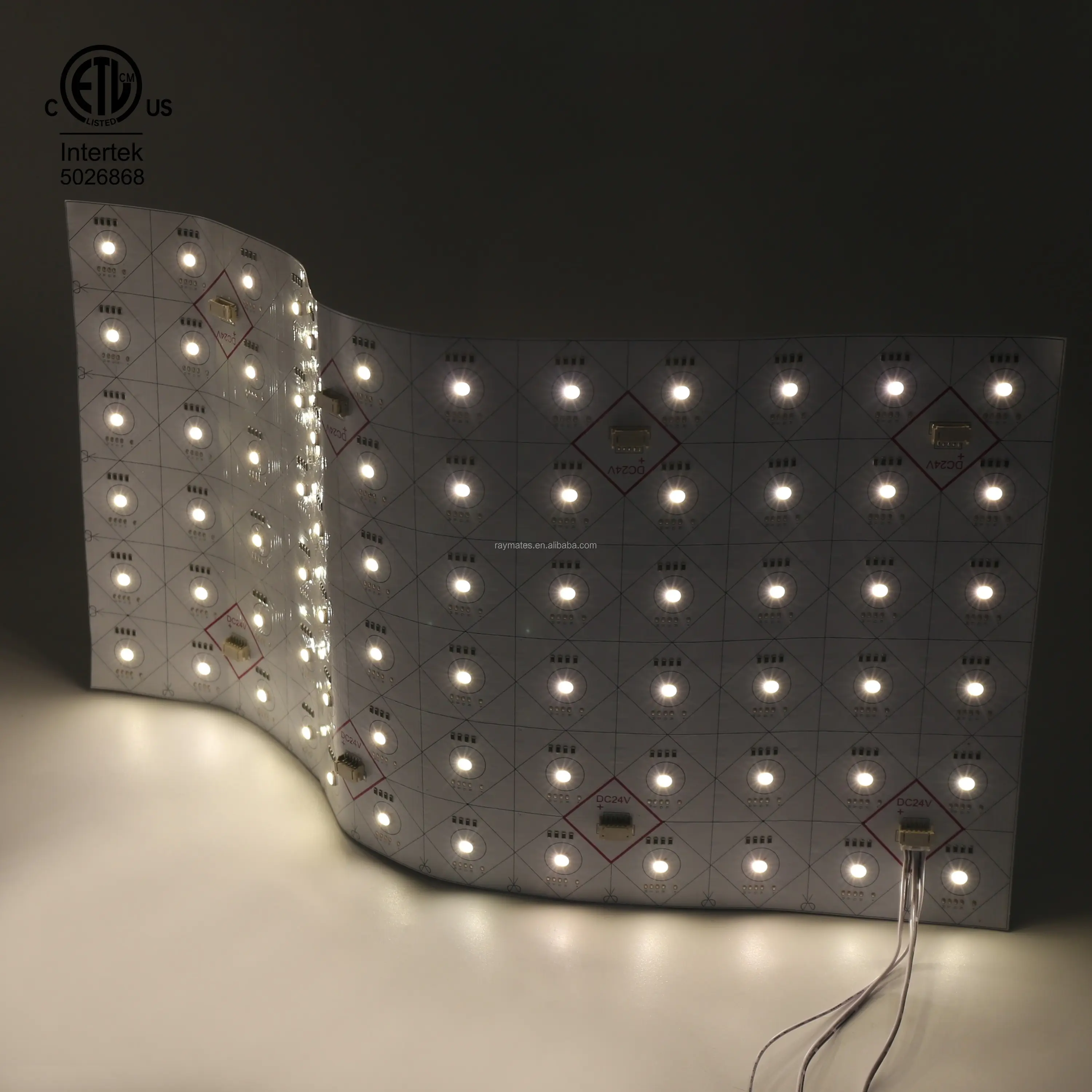 24 VdC RGBW IP20 geschnittene flexible LED-Matrix-Marmor-LED-Leuchte für Werbung-Direkt ab Werk
