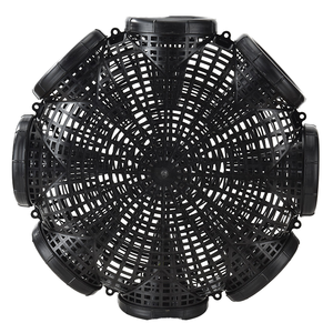 Nouvelle cage de pêche en polypropylène renforcé JIA NUO de qualité supérieure, filet de 45 cm pour la capture d'engouffres et de loches dans les rivières/lacs, 45 cm x 45 cm - Product Image 1